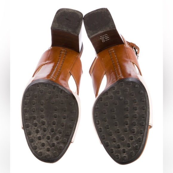 Tod’s leather colorblind slingback sandal, size 6.5 - Picture 5 of 5